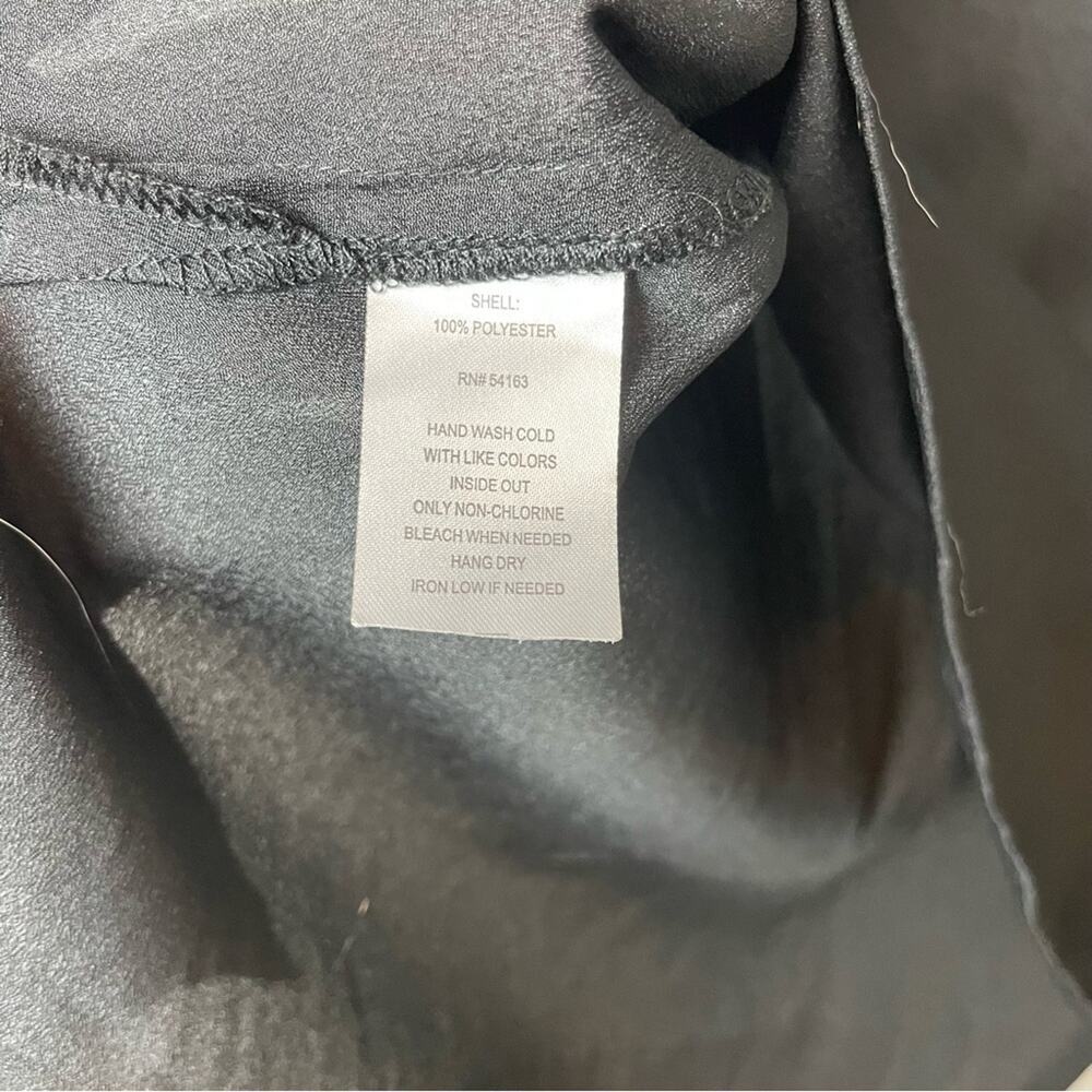 MARC NEW YORK Black Blouse w/Pleather Shoulder Patches Size M - Picture 6 of 7